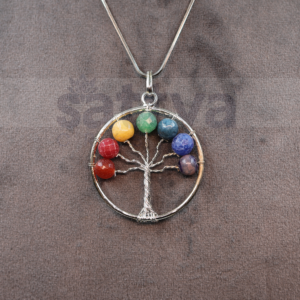 7-Chakra D-Cut Tree Ring Pendant (Only Pendant Included)