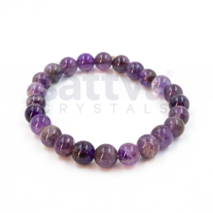 Amythest appx.-8mm PLAIN Bracelet
