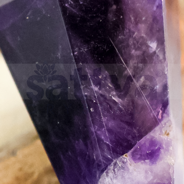 Amethyst Pointer Dowser + White Metal Chain String - Image 3