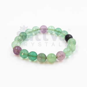 Fluorite appx.-10mm D-Cut Bracelet