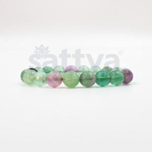 Fluorite appx.-10mm D-Cut Bracelet