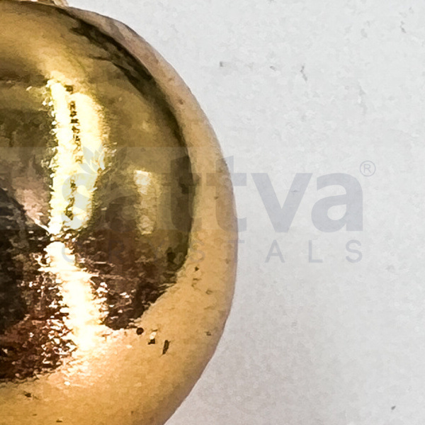 Brass Tear-Drop Dowser + Golden Metal Chain String - Image 3
