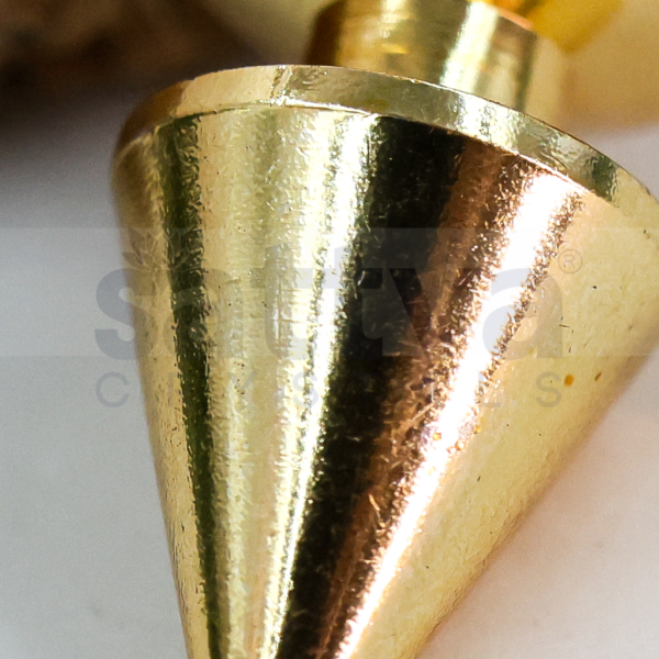 Brass Cone Dowser + Golden Metal Chain String - Image 3