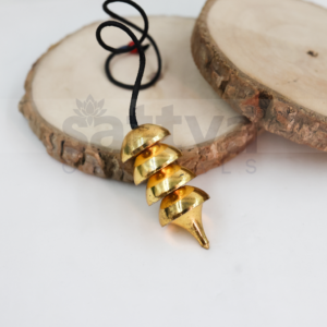 Brass Hemisphere Layered Dowser + Black Thread
