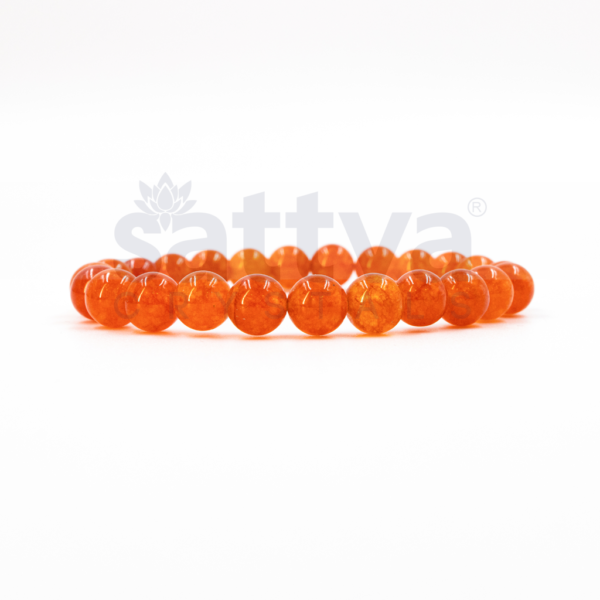 Carnelian appx.-8mm PLAIN Bracelet - Image 2