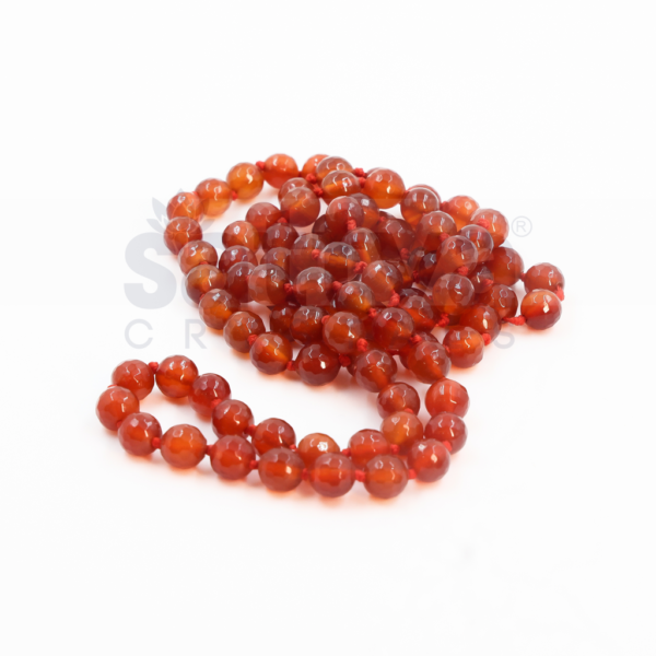 Carnelian Diamond-Cut appx.8mm MALA