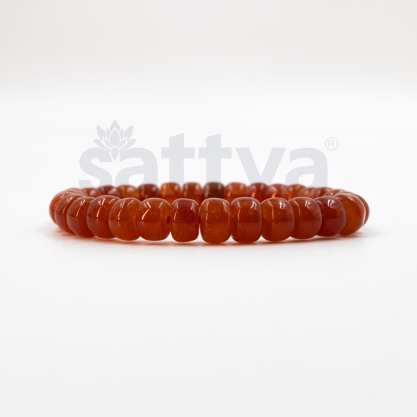 Carnelian Rondelle Bead Bracelet - Image 2