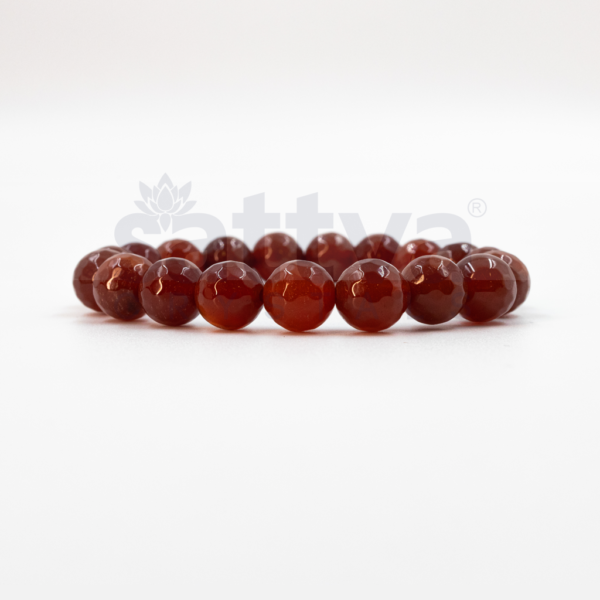 Carnelian(SARD) appx.-10mm D-Cut Bracelet - Image 2