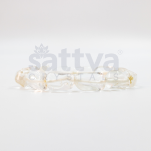 Clear Quartz Tumble-Cut Bracelet