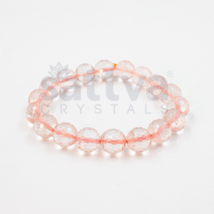 Clear Quartz appx.-10mm D-Cut Bracelet