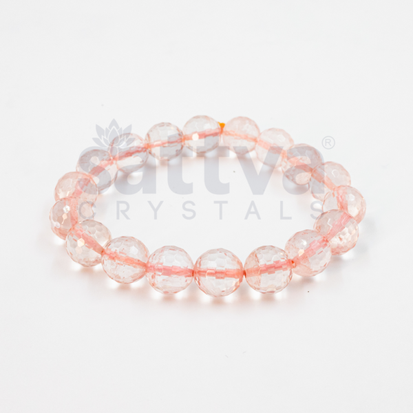 Clear Quartz appx.-10mm D-Cut Bracelet