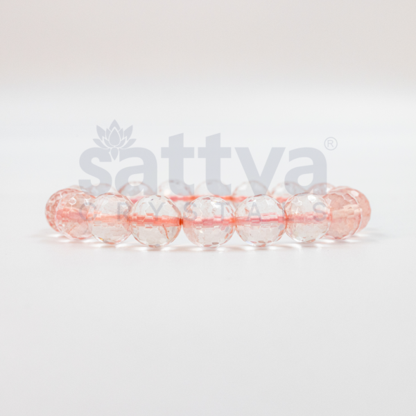 Clear Quartz appx.-10mm D-Cut Bracelet - Image 2