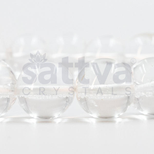 Clear Quartz appx.-8mm PLAIN Bracelet - Image 3