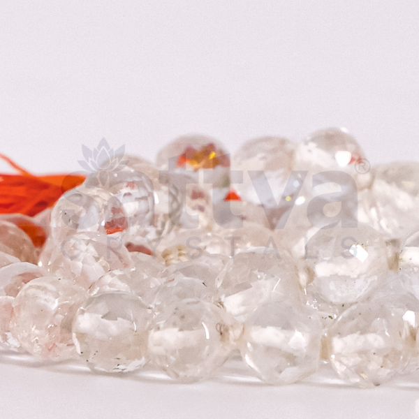 Clear-Quartz Diamond-Cut appx.6mm MALA - Image 3
