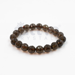 Dark Smoky Quartz appx.-10mm D-Cut Bracelet