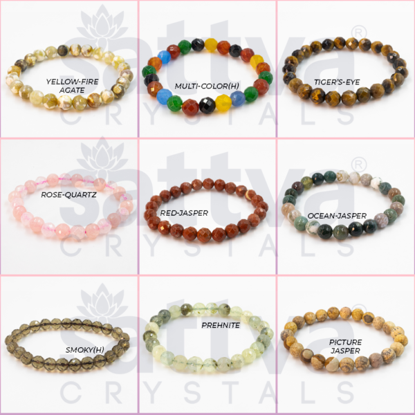 Dalmatian Jasper appx.-8mm D-Cut Bracelet - Image 5