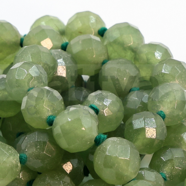 Green Aventurine Diamond-Cut appx.10mm MALA - Image 3