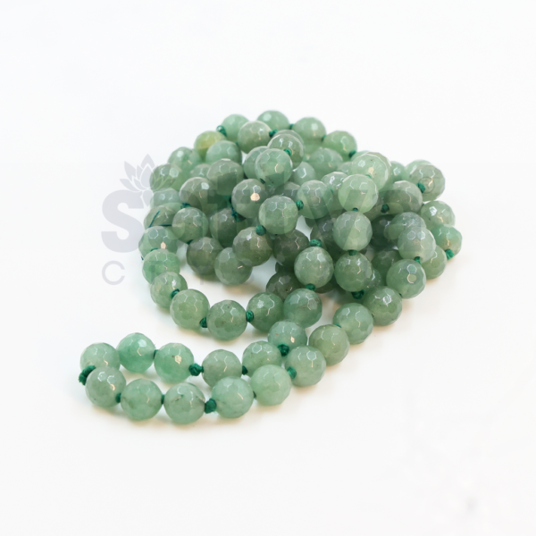 Green Aventurine Diamond-Cut appx.8mm MALA
