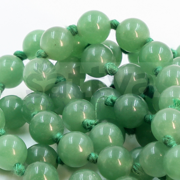 Green Aventurine Plain appx.8mm MALA - Image 3