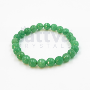 Green Aventurine(H) appx.-8mm D-Cut Bracelet