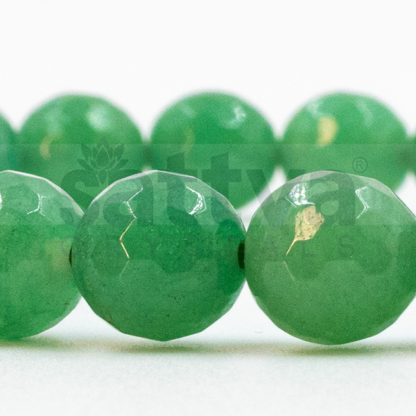 Green Aventurine(H) appx.-8mm D-Cut Bracelet - Image 3