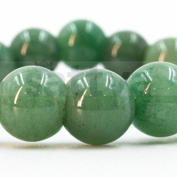Green Aventurine appx.-8mm PLAIN Bracelet - Image 3
