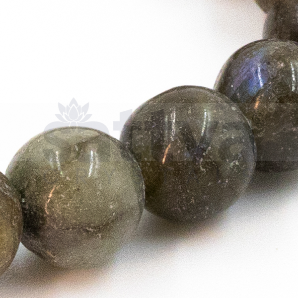 Green Labradorite appx.-8mm PLAIN Bracelet - Image 3