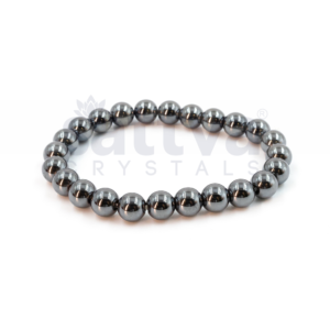 Hematite appx.-8mm PLAIN Bracelet