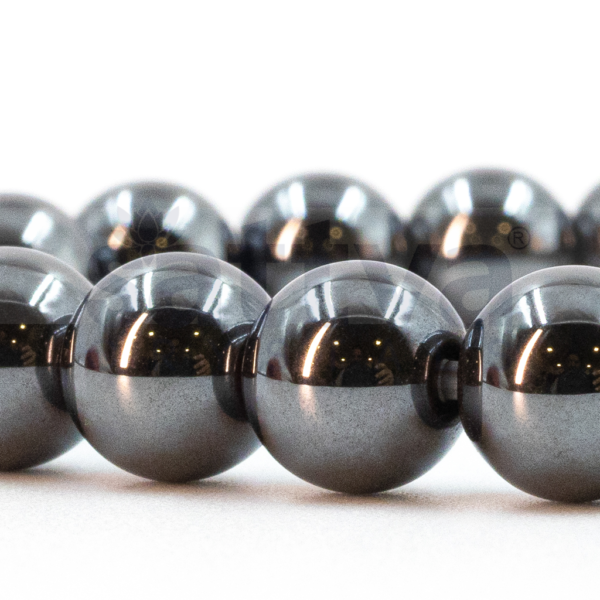 Hematite appx.-8mm PLAIN Bracelet - Image 3