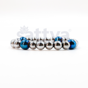 Hematite Blue-Grey appx.-8mm PLAIN Bracelet