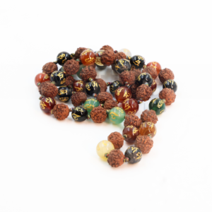 Rudraksh with Tibetan Beads appx.10mm MALA
