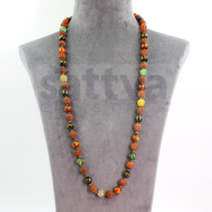 Rudraksh with Tibetan Beads appx.10mm MALA