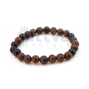 Mahogony Obsidian appx.-8mm PLAIN Bracelet