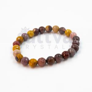 Mookaite Jasper appx.-8mm D-Cut Bracelet