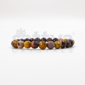 Mookaite Jasper appx.-8mm D-Cut Bracelet