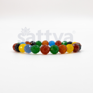 Multi Color(H) appx.-8mm D-Cut Bracelet
