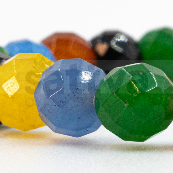 Multi Color(H) appx.-8mm D-Cut Bracelet - Image 3