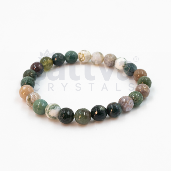 Ocean Jasper appx.-8mm D-Cut Bracelet