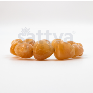 Orange Calcite Tumble-Cut Bracelet