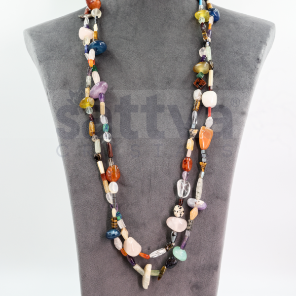 Quartz & Agate Mix Beads Fancy XL MALA - Image 2