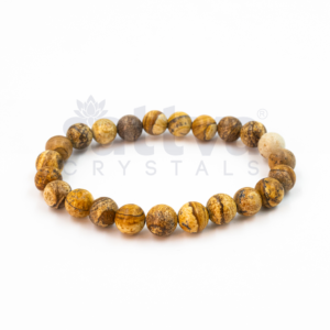 Picture Jasper appx.-8mm PLAIN Bracelet