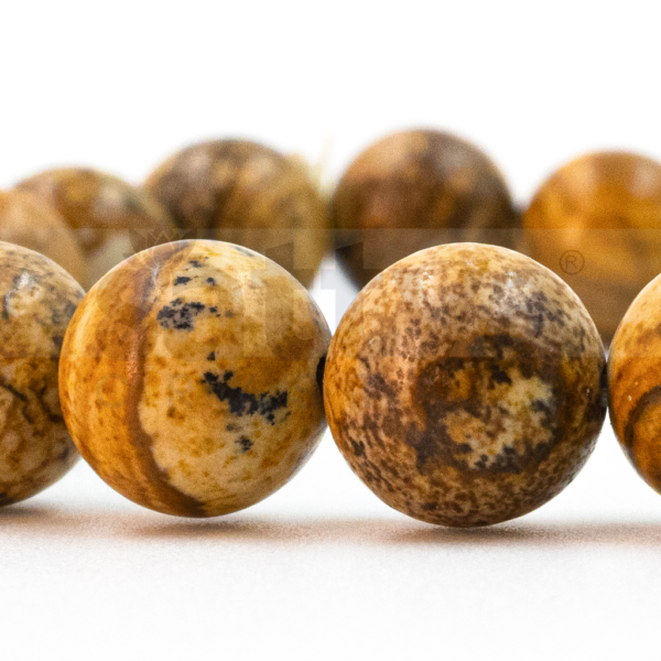 Picture Jasper appx.-8mm PLAIN Bracelet - Image 3