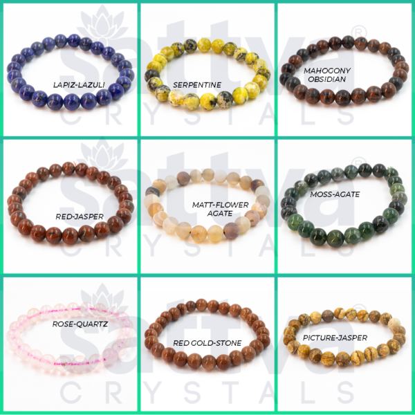Red Jasper appx.-8mm PLAIN Bracelet - Image 5