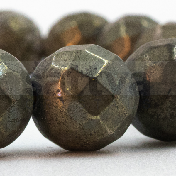 Pyrite appx.-10mm D-Cut Bracelet - Image 3