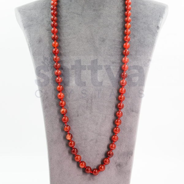 Red Banded Agate Plain appx.10mm MALA - Image 2