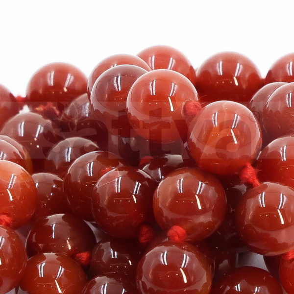 Red Banded Agate Plain appx.10mm MALA - Image 3