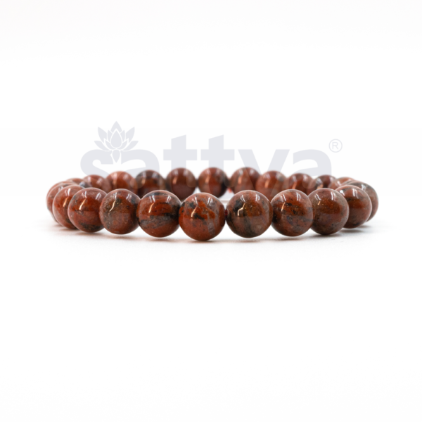 Red Jasper appx.-8mm PLAIN Bracelet - Image 2