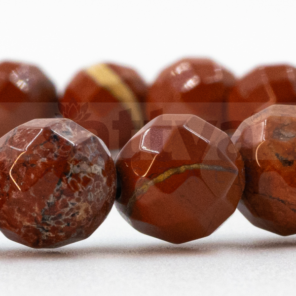 Red Jasper appx.-8mm D-Cut Bracelet - Image 3