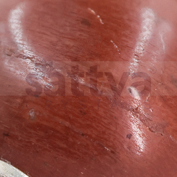 Red-Jasper Ball with Metal-Tip Dowser + White Metal Chain String - Image 3