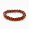 Red Jasper Rondelle Bead Bracelet